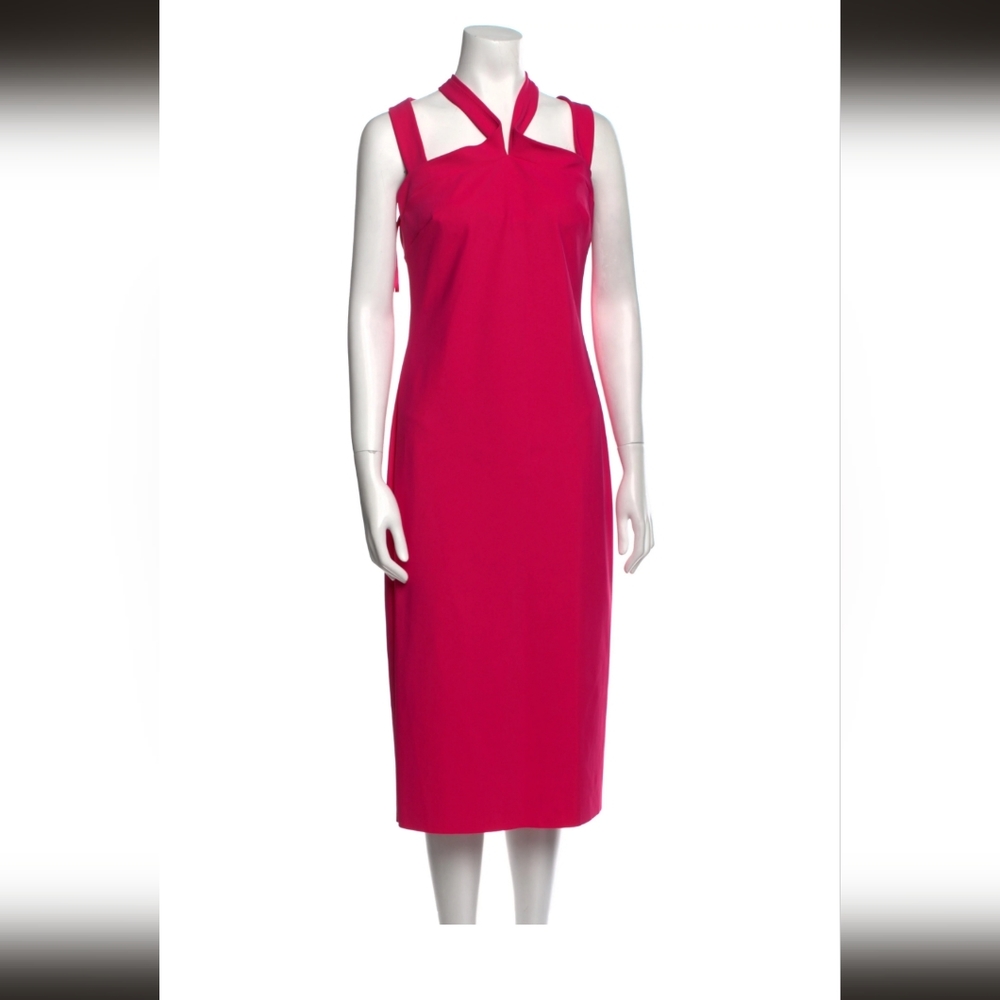 CHIARA BONISquare Neckline Midi Length Dress US12 IT48